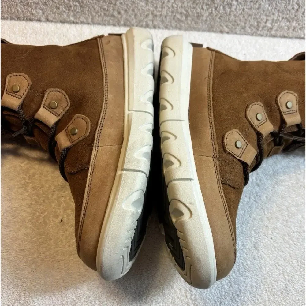 Sorel Explorer II Joan NL4456-242 Faux Fur WP Boot Tan Women’s Size 6.5